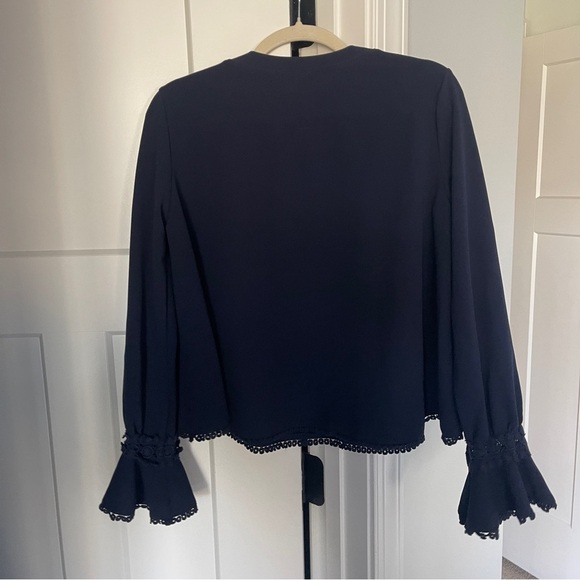 Tuckernuck Pomander Place Navy Blue Palmer Crewneck Top - Picture 4 of 4
